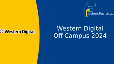 Western Digital Off Campus Drive 2024 for Staff Engineer in Bangalore